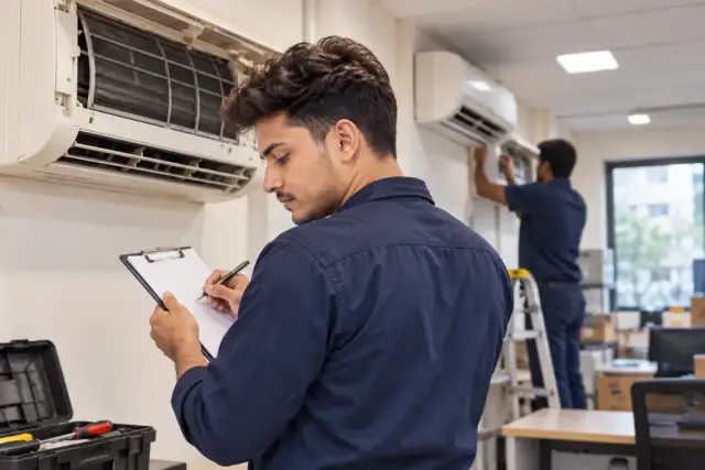 Technicians providing AC AMC / Annual Maintenance
