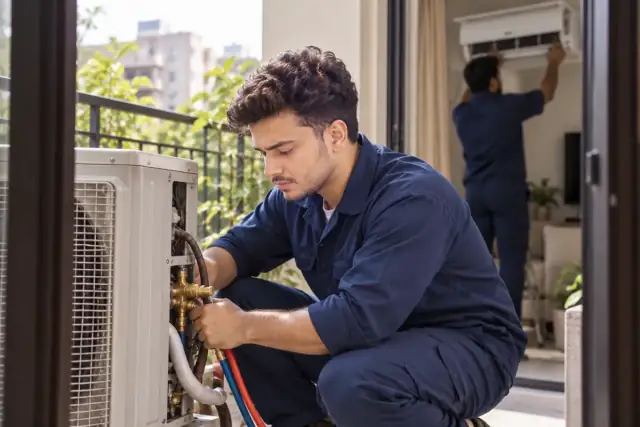 Technicians providing Split AC Repair